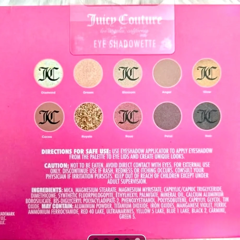 Juicy Couture Eye Shadowette palette